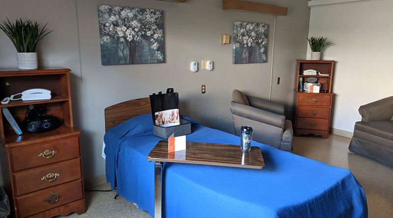 One of our rooms at our skilled care facility