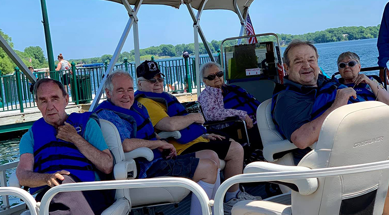 Residents of our long term care home enjoy a boat ride