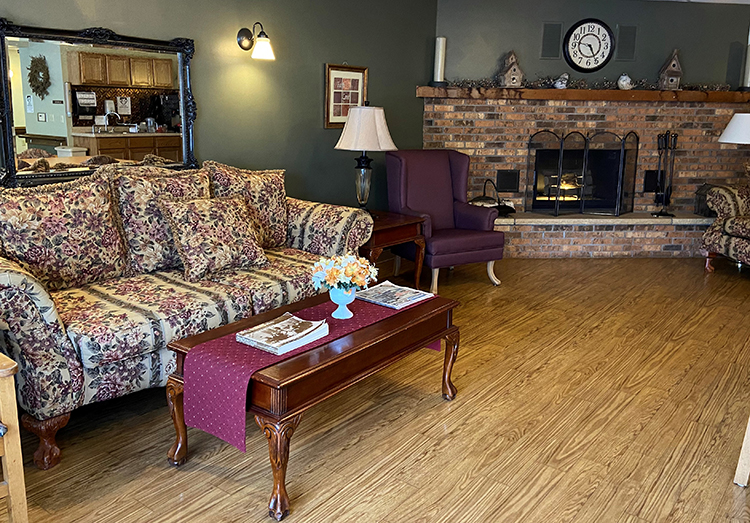 living room in our assisted living facility 