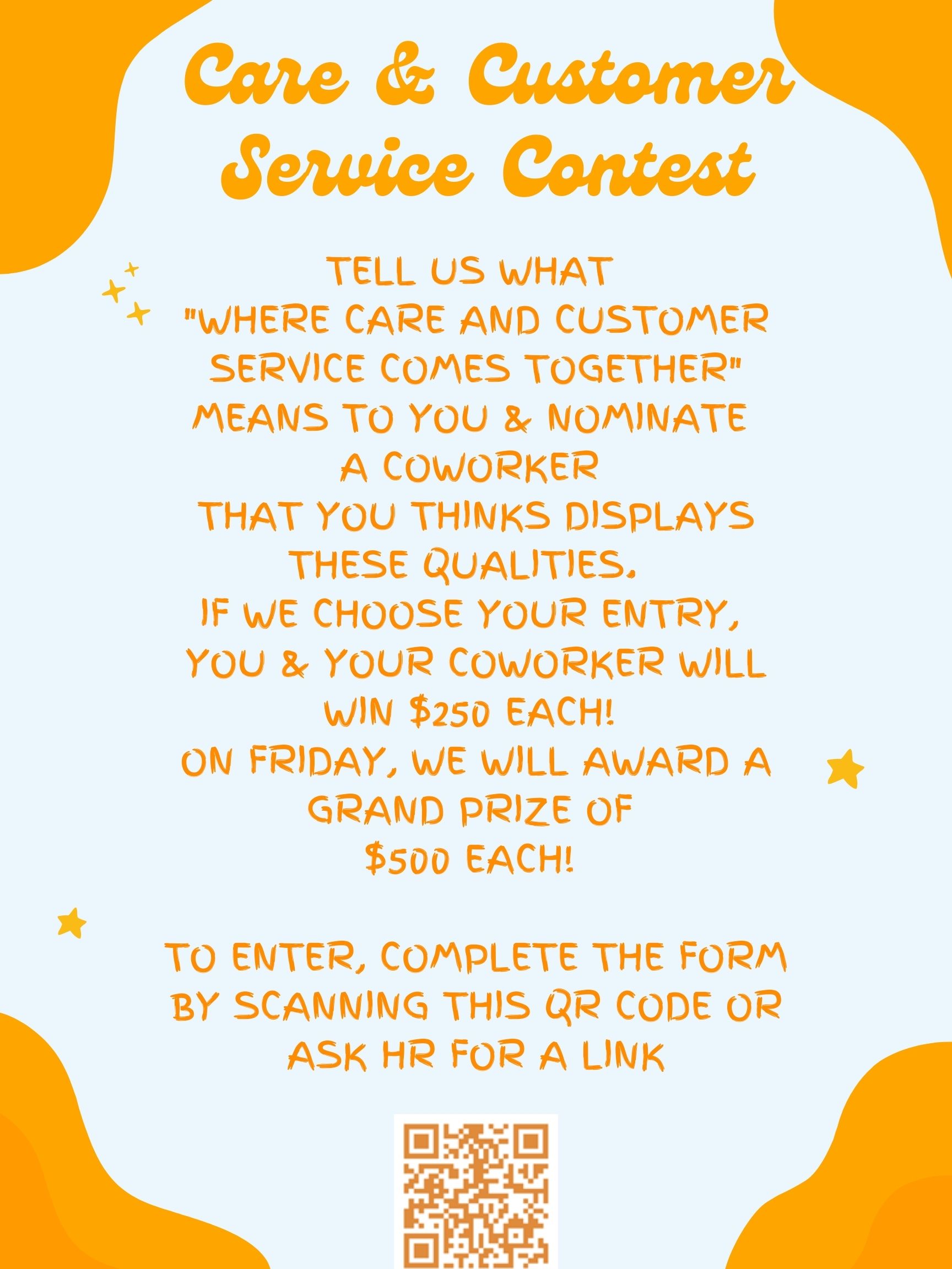 Care and Customer Service Contest